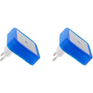 OLOEY Zweiteiliges Nachtlicht zum Einstecken, blaue LED-Weihnachtslicht-Nachttischlampe mit automatischem Dämmerungssensor, geeignet für Schlafzimmer, OLOEY Zweiteiliges Nachtlicht zum Einstecken, blaue LED-Weihnachtslicht-Nachttischlampe mit automatischem Dämmerungssensor, geeignet für Schlafzimmer,