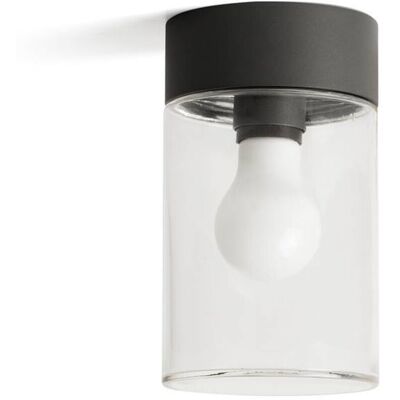 Faro Barcelona - Deckenleuchte Dunkelgrau Mit Transparentem Glas Kila 71740 Faro Barcelona - Deckenleuchte Dunkelgrau Mit Transparentem Glas Kila 71740