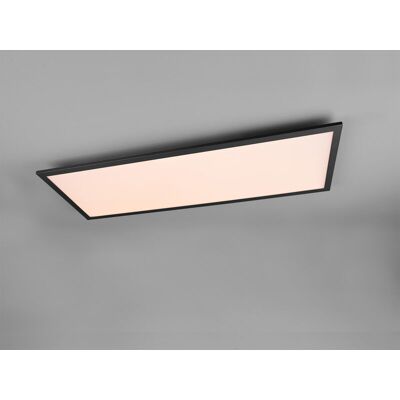 Reality Led Deckenleuchte Gamma Schwarz Panel Mit Nachtlicht Rechteckig, Breite 80cm Reality Led Deckenleuchte Gamma Schwarz Panel Mit Nachtlicht Rechteckig, Breite 80cm