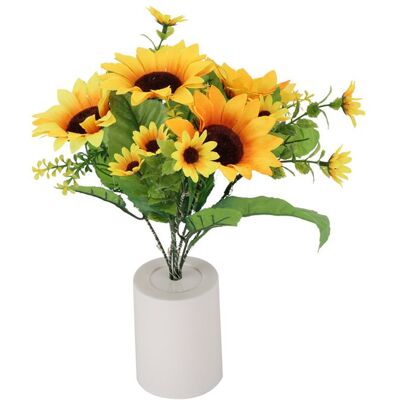 OEM Dekorative Led-sonnenblumen-tischleuchte Mit Künstlichen Blumen, Geeignet Als Stimmungsvolles Nachtlicht Im Schlaf- Und Wohnzimmer. OEM Dekorative Led-sonnenblumen-tischleuchte Mit Künstlichen Blumen, Geeignet Als Stimmungsvolles Nachtlicht Im Schlaf- Und Wohnzimmer.