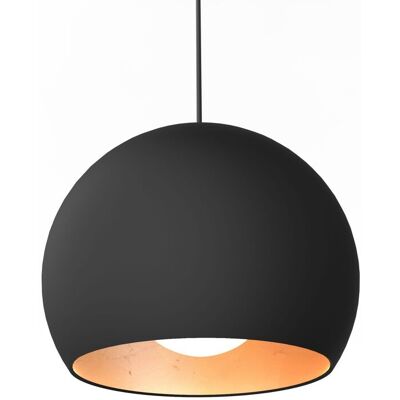 Lumicom Joe Pendellampe - Metallkugel, 25cm, Schwarz & Kupfer Lumicom Joe Pendellampe - Metallkugel, 25cm, Schwarz & Kupfer