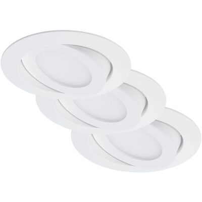 BRILONER - 3er-Set LED Einbaustrahler - Ø10.6 cm - 4.8 W - LED Einbauleuchte BRILONER - 3er-Set LED Einbaustrahler - Ø10.6 cm - 4.8 W - LED Einbauleuchte