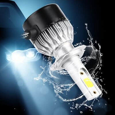HEAT Set Mit 2 H7 55w 6000k Superhelle Led-lampen Für Autoscheinwerfer, Mini-abblendlicht-set, Kaltweiß, Direkter Ersatz HEAT Set Mit 2 H7 55w 6000k Superhelle Led-lampen Für Autoscheinwerfer, Mini-abblendlicht-set, Kaltweiß, Direkter Ersatz