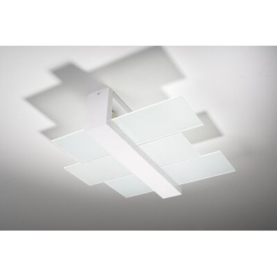 LICHT-ERLEBNISSE Deckenlampe Glas Holz 2x E27 B: 43 Cm Blendarm Dekorativ Deckenleuchte LICHT-ERLEBNISSE Deckenlampe Glas Holz 2x E27 B: 43 Cm Blendarm Dekorativ Deckenleuchte