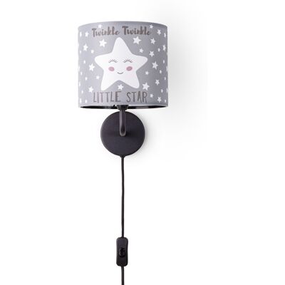 PACO HOME Aleyna 105 Schwarze Kinder Wandlampe - Wandleuchte PACO HOME Aleyna 105 Schwarze Kinder Wandlampe - Wandleuchte