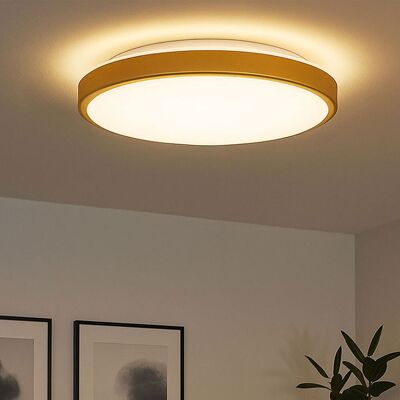 EGLO Deckenlampe - compete 1 - Weiß & Messing - 20W LED EGLO Deckenlampe - compete 1 - Weiß & Messing - 20W LED