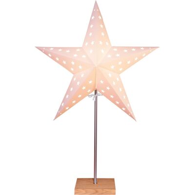 Star Trading - Star Leo Standleuchte, Papier, Beige/braun, 60 X 43 Cm Star Trading - Star Leo Standleuchte, Papier, Beige/braun, 60 X 43 Cm