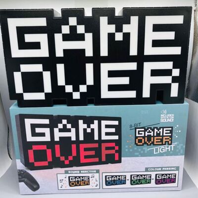 JUTE Spielsymbol-leuchte Mit Sound, Farbiges Nachtlicht, Led-game-over-leuchte, Usb-beleuchtete Beschriftung, Game-over-nachtlicht JUTE Spielsymbol-leuchte Mit Sound, Farbiges Nachtlicht, Led-game-over-leuchte, Usb-beleuchtete Beschriftung, Game-over-nachtlicht