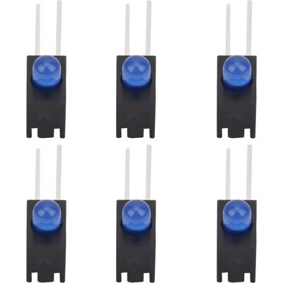HEAT 100 Stück Led-fassungen, 3 Mm Lampenschirm, 90°-biegung, Mit Lichtsteuerungskomponenten, Blaues Licht HEAT 100 Stück Led-fassungen, 3 Mm Lampenschirm, 90°-biegung, Mit Lichtsteuerungskomponenten, Blaues Licht