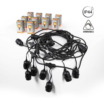 BARCELONA LED Set - Lichterkette Für Außen 11,5m + 10 Dimmbare Led-glühbirnen BARCELONA LED Set - Lichterkette Für Außen 11,5m + 10 Dimmbare Led-glühbirnen