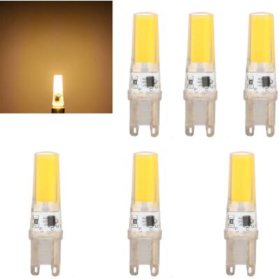 JUTE Miniatur-g9-cob-lampen, G9-silikonlampen, Dimmbare Cob-lampen, Speziallampen Für Pendelleuchten, Deckenleuchten, Wandleuchten Und Tischlampen, Verkauft In 6er-packs Für Warmes Licht. JUTE Miniatur-g9-cob-lampen, G9-silikonlampen, Dimmbare Cob-lampen, Speziallampen Für Pendelleuchten, Deckenleuchten, Wandleuchten Und Tischlampen, Verkauft In 6er-packs Für Warmes Licht.