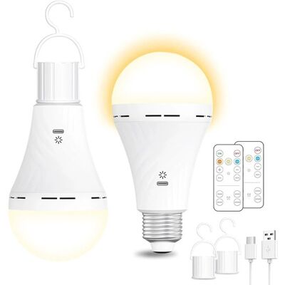 OEM Zwei Led-lampen Wiederaufladbar Über Usb Mit Fernbedienung Und Timer E26-fassung Mit Haken Geeignet Für Tischlampen Pendelleuchten Und OEM Zwei Led-lampen Wiederaufladbar Über Usb Mit Fernbedienung Und Timer E26-fassung Mit Haken Geeignet Für Tischlampen Pendelleuchten Und