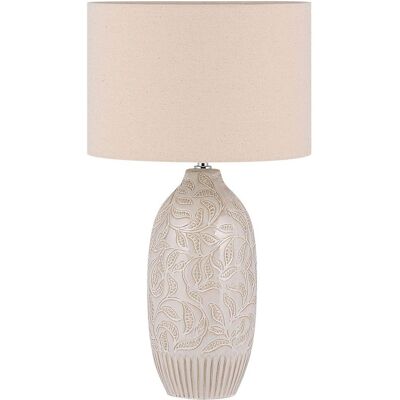 BELIANI Tischlampe Salza Keramik Beige BELIANI Tischlampe Salza Keramik Beige