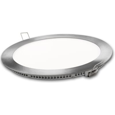ALFA Rundes, Mattsilbernes 12-w-warm-led-downlight ALFA Rundes, Mattsilbernes 12-w-warm-led-downlight
