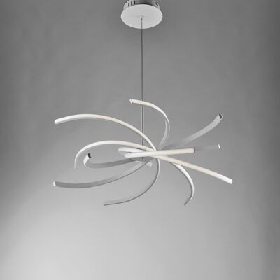 Bonetti Illumina - Kronleuchter Aus Metall Und Aluminium Weiße Integrierte Led 70x H150 Cm Bonetti Illumina - Kronleuchter Aus Metall Und Aluminium Weiße Integrierte Led 70x H150 Cm