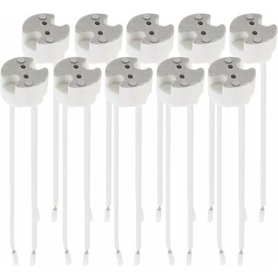 BOBYPET Konvolut Von 10 Gu5.3-fassungen - Gu5.3- Oder Mr16-fassung - Halterung Mit 12v-kabel - Für Leuchtmittel Wie Led, Halogen Und Strahler. BOBYPET Konvolut Von 10 Gu5.3-fassungen - Gu5.3- Oder Mr16-fassung - Halterung Mit 12v-kabel - Für Leuchtmittel Wie Led, Halogen Und Strahler.