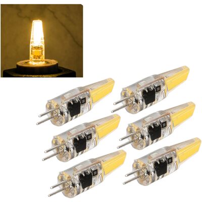 JUTE Kleine G4-glühbirnen, Kleine Cob-glühbirnen, Led-perlen, 6er-pack, 6 W, Für Pendelleuchten, Deckenleuchten, Wandleuchten, Tischlampen, 6er-pack / Warmweiß. JUTE Kleine G4-glühbirnen, Kleine Cob-glühbirnen, Led-perlen, 6er-pack, 6 W, Für Pendelleuchten, Deckenleuchten, Wandleuchten, Tischlampen, 6er-pack / Warmweiß.