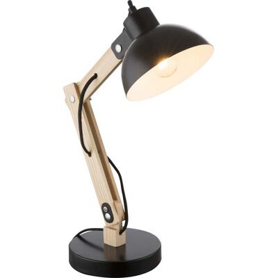 Etc-shop - Schreib Tisch Lampe Holz Hell Metall Schwarz Leuchte Spot Beweglich Beleuchtung Etc-shop - Schreib Tisch Lampe Holz Hell Metall Schwarz Leuchte Spot Beweglich Beleuchtung