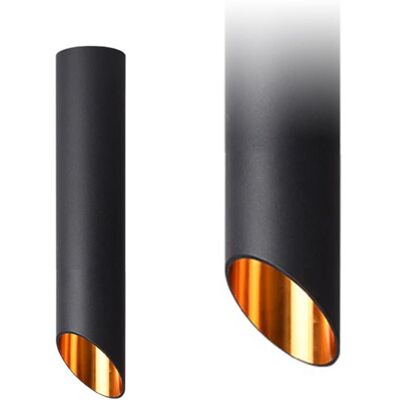 Toolight - Moderne Schwarz-Gold Pendelleuchte - 40W GU-10 Toolight - Moderne Schwarz-Gold Pendelleuchte - 40W GU-10