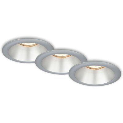 BRILONER Einbauspot-Set - 3x GU10 - Mattchrom BRILONER Einbauspot-Set - 3x GU10 - Mattchrom