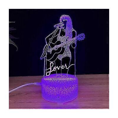 TRUVO Taylor Swift 3d Led-nachtlicht-schreibtischlampe, 7 Wechselnde Farben Mit Touch-steuerung, Dekoration Für Zuhause Oder Tisch - Nmaov( A) TRUVO Taylor Swift 3d Led-nachtlicht-schreibtischlampe, 7 Wechselnde Farben Mit Touch-steuerung, Dekoration Für Zuhause Oder Tisch - Nmaov( A)