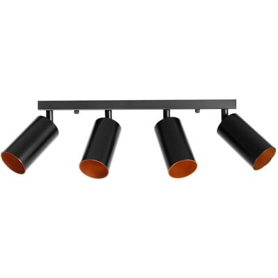 Toolight Schwarze Deckenleuchte APP940-4C - Deckenlicht Toolight Schwarze Deckenleuchte APP940-4C - Deckenlicht