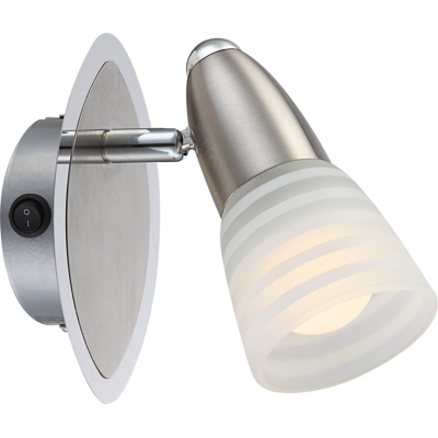 Globo Caleb Wandleuchte - E14 4W Chrom Nickel Globo Caleb Wandleuchte - E14 4W Chrom Nickel