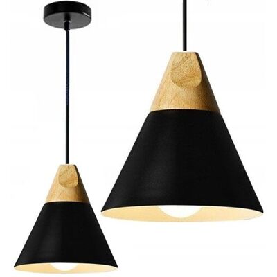 Toolight Schwarze skandinavische Pendellampe - Deckenleuchte Toolight Schwarze skandinavische Pendellampe - Deckenleuchte