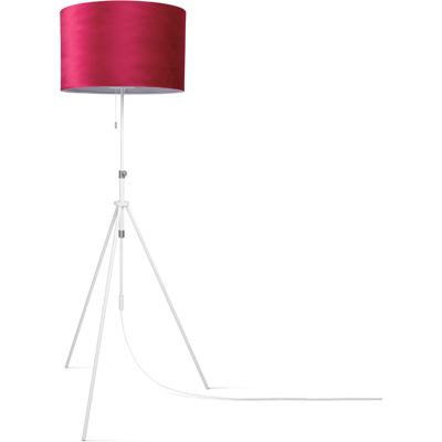 Paco Home Stehlampe - Velours, Höhenverstellbar, E27 - Modernes Design Paco Home Stehlampe - Velours, Höhenverstellbar, E27 - Modernes Design