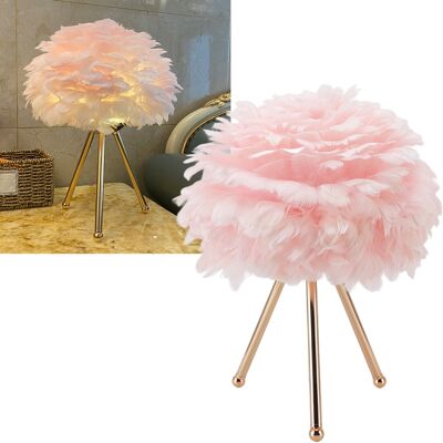 JUTE Federtischlampe, Usb-aufladbar, Nachttischlampe, Kreatives Gänsefeder-nachtlicht, Dekorative Tischlampe Für Die Hochzeitssuite, Rosa JUTE Federtischlampe, Usb-aufladbar, Nachttischlampe, Kreatives Gänsefeder-nachtlicht, Dekorative Tischlampe Für Die Hochzeitssuite, Rosa