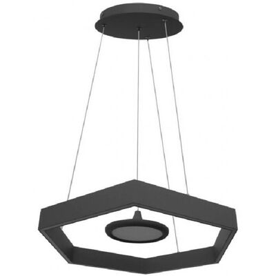 Trade Shop Traesio - Trade Shop - 34watt Led Rhombus Kronleuchter Grau Weißer Tono Kalt 6500k Lp-07g - Trade Shop Traesio - Trade Shop - 34watt Led Rhombus Kronleuchter Grau Weißer Tono Kalt 6500k Lp-07g -