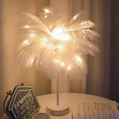 OEM Federförmige Led-lampe Mit Fernbedienung – Elegantes Nachtlicht – Moderner, Minimalistischer Stil – Weiß OEM Federförmige Led-lampe Mit Fernbedienung – Elegantes Nachtlicht – Moderner, Minimalistischer Stil – Weiß