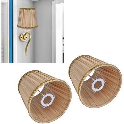 JUTE Lampenschirm Aus Stoff, Europäischer Minimalistischer Stil, Goldplissiertes Design, Geeignet Für Lampen Mit E14-fassung, Stehlampen, Tischlampen, Pendelleuchten Und Wandleuchten. JUTE Lampenschirm Aus Stoff, Europäischer Minimalistischer Stil, Goldplissiertes Design, Geeignet Für Lampen Mit E14-fassung, Stehlampen, Tischlampen, Pendelleuchten Und Wandleuchten.