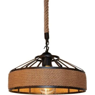 OEM E27 Hanfseil-retro-pendelleuchte, Deckenleuchte, Pendelleuchte Im Retro-industrie-stil Aus Metall – 1 Stück, 30 Cm Durchmesser OEM E27 Hanfseil-retro-pendelleuchte, Deckenleuchte, Pendelleuchte Im Retro-industrie-stil Aus Metall – 1 Stück, 30 Cm Durchmesser