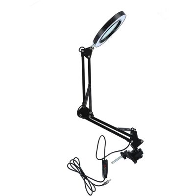 HEAT Vergrößerungslampe 10x, Led-tischleuchte, Verstellbar Mit Klemme Für Wartungszwecke HEAT Vergrößerungslampe 10x, Led-tischleuchte, Verstellbar Mit Klemme Für Wartungszwecke