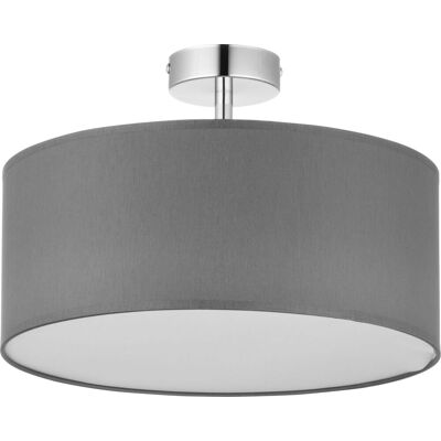 LICHT-ERLEBNISSE Deckenlampe Yasa Graphit Weiß Wohnzimmer Leuchte LICHT-ERLEBNISSE Deckenlampe Yasa Graphit Weiß Wohnzimmer Leuchte