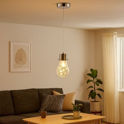 Wofi Chrome Vintage Pendelleuchte - Pendellampe Wofi Chrome Vintage Pendelleuchte - Pendellampe