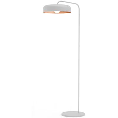Lumicom Tuzzi Stehlampe - Metall, Weiß Matt, Kupferblatt - Stehlampe Lumicom Tuzzi Stehlampe - Metall, Weiß Matt, Kupferblatt - Stehlampe