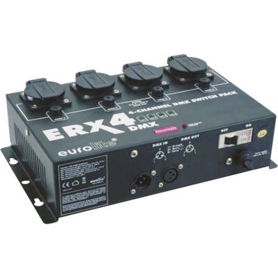 EuroLite ERX-4 DMX Switchpack - 4-Kanal Steuerung EuroLite ERX-4 DMX Switchpack - 4-Kanal Steuerung