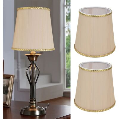 JUTE Lampenschirm Aus Stoff, Europäischer Minimalistischer Stil, Beige Mit Goldenem Rand, Geeignet Für Lampen Mit E14-schraubsockel, Stehlampen, Tischlampen, Pendelleuchten Und Wandleuchten. JUTE Lampenschirm Aus Stoff, Europäischer Minimalistischer Stil, Beige Mit Goldenem Rand, Geeignet Für Lampen Mit E14-schraubsockel, Stehlampen, Tischlampen, Pendelleuchten Und Wandleuchten.