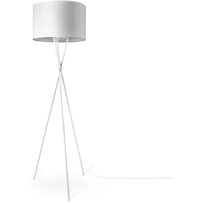 PACO HOME KATE CANVAS UNI COLOR Stehlampe - Dreibein, Weiß, 177,5cm PACO HOME KATE CANVAS UNI COLOR Stehlampe - Dreibein, Weiß, 177,5cm