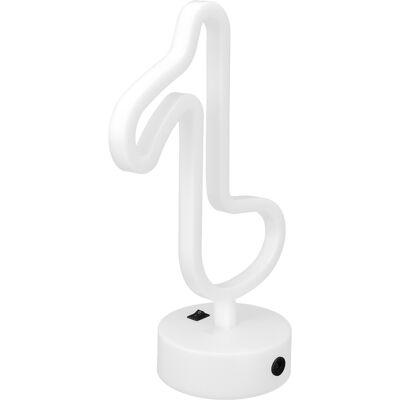 HEAT Neon-schreibtischlampe In Form Einer Musiknote, Einzigartiges Led-nachtlicht Für Kinderzimmer, Tischdekoration Im Wohnzimmer, Warmes Licht, Geschenkidee Für Zuhause HEAT Neon-schreibtischlampe In Form Einer Musiknote, Einzigartiges Led-nachtlicht Für Kinderzimmer, Tischdekoration Im Wohnzimmer, Warmes Licht, Geschenkidee Für Zuhause