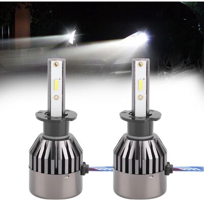 HEAT 2 H3 60w Kaltweiße Led-lampen Für Autoscheinwerfer, Superfokussierter Lichtstrahl, G21, Integrierter Treiber, 2-teiliges Set HEAT 2 H3 60w Kaltweiße Led-lampen Für Autoscheinwerfer, Superfokussierter Lichtstrahl, G21, Integrierter Treiber, 2-teiliges Set