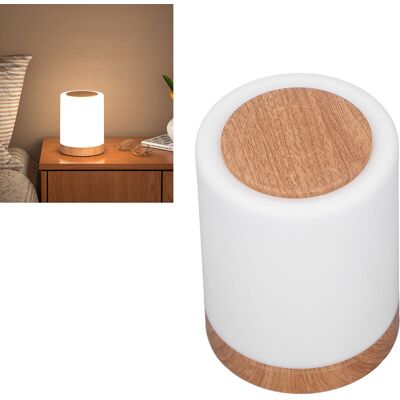 JUTE Creative Touch Nachtlicht Mit Sieben Farben, Rgb-ring In Holzoptik, Wiederaufladbar, Hänge-tischleuchte Für Den Außenbereich JUTE Creative Touch Nachtlicht Mit Sieben Farben, Rgb-ring In Holzoptik, Wiederaufladbar, Hänge-tischleuchte Für Den Außenbereich