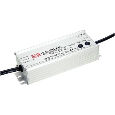 Hlg-40h-24a Led-treiber, Led-trafo Konstantspannung, Konstantstrom 40 W 1.67 A 24 V/dc Pf - Mean Well Hlg-40h-24a Led-treiber, Led-trafo Konstantspannung, Konstantstrom 40 W 1.67 A 24 V/dc Pf - Mean Well