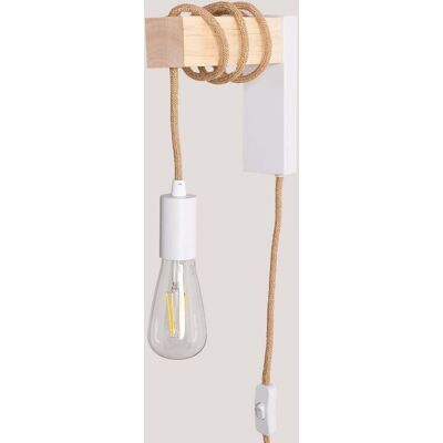 Wandlampe Tina Natural Weiss - Natur - Sklum Wandlampe Tina Natural Weiss - Natur - Sklum