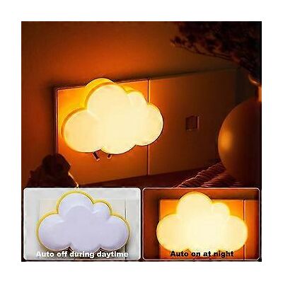 TRUVO Led Kinder Baby Nachtlicht Steckdose Lichtsensor Warmweiß 3d Wolken Lampe Kinderzimmer Babyzimmer Treppen Dekor TRUVO Led Kinder Baby Nachtlicht Steckdose Lichtsensor Warmweiß 3d Wolken Lampe Kinderzimmer Babyzimmer Treppen Dekor