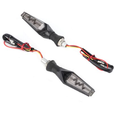 HEAT 2-teilige Dynamische Led-motorradblinker, Ip66 Wasserdicht, Universal M10, Blau/gelb, Blinklichter HEAT 2-teilige Dynamische Led-motorradblinker, Ip66 Wasserdicht, Universal M10, Blau/gelb, Blinklichter