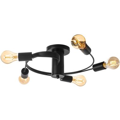 Toolight Schwarze Deckenlampe - Modernes Minimalistisches Design - CE RoHS Toolight Schwarze Deckenlampe - Modernes Minimalistisches Design - CE RoHS