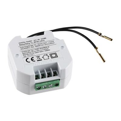 CHILITEC Funk-empfänger Ws Für 'pilota Casa' Max. 2300w, Ergänzt Einen Schalter CHILITEC Funk-empfänger Ws Für 'pilota Casa' Max. 2300w, Ergänzt Einen Schalter